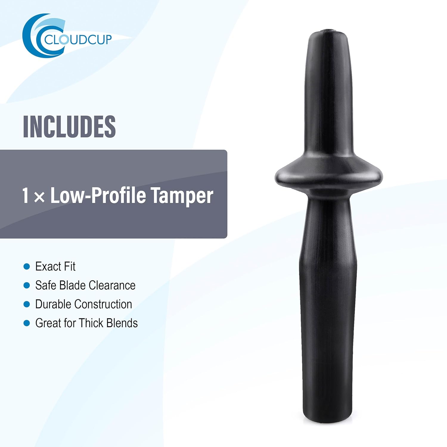 Plunger Replacement Blender Parts for Vitamix Tamper Low Profile Professional Series Pro 750 5300 7500 Blender Parts Accessories, Low Profile Container 64 Oz, 40 Oz