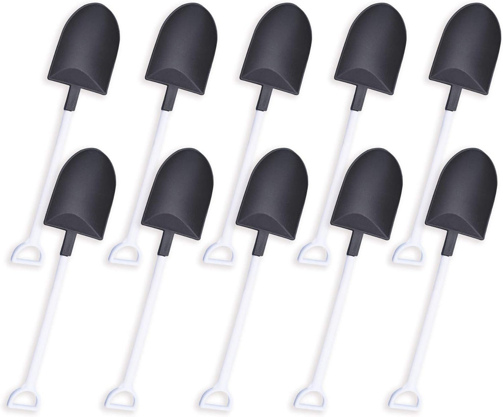 oxe Novelty Mini Shovel Shape Spoons Cute Disposable Plastic Dessert Spoons,Set of 50 (model 2)