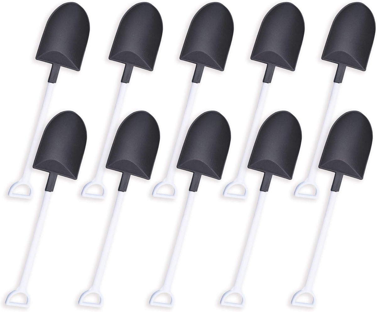 oxe Novelty Mini Shovel Shape Spoons Cute Disposable Plastic Dessert Spoons,Set of 50 (model 2) - Flavour Fushion Cooking Shop
