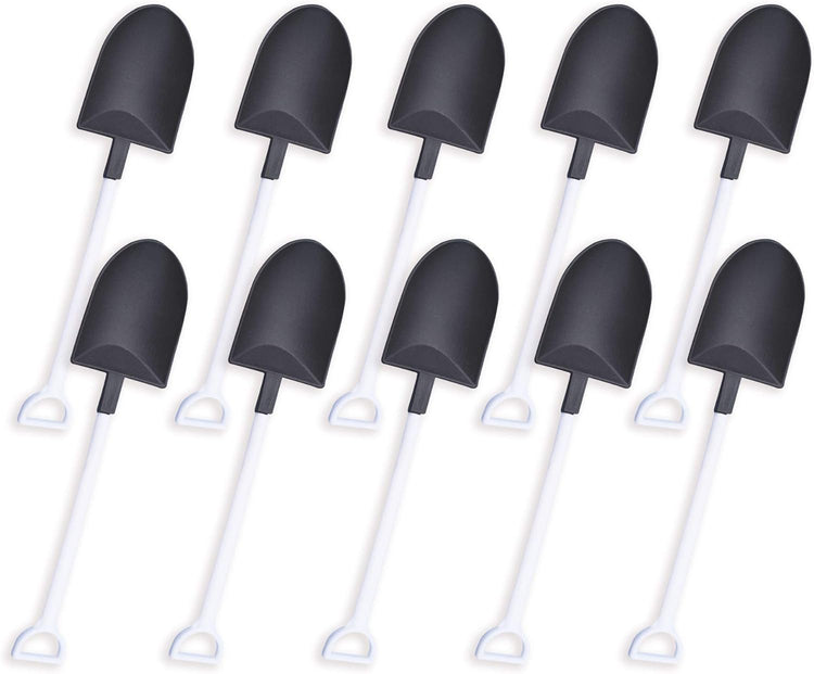 oxe Novelty Mini Shovel Shape Spoons Cute Disposable Plastic Dessert Spoons,Set of 50 (model 2) - Flavour Fushion Cooking Shop
