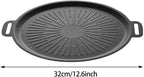 Grill Pan, 12.6" Maifan Non-Stick BBQ Indoor & Outdoor Grill Pan for Searing, Grilling(12.6 Inch)