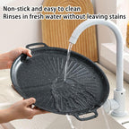 Grill Pan, 12.6" Maifan Non-Stick BBQ Indoor & Outdoor Grill Pan for Searing, Grilling(12.6 Inch)