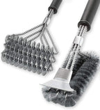 2 Pack BBQ Grill Brush, 18 inch BBQ Accessories, BBQ Cleaning Brush Safe