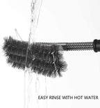 2 Pack BBQ Grill Brush, 18 inch BBQ Accessories, BBQ Cleaning Brush Safe