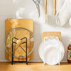 SUNIFCON Cutting Board Rack Organizer Chopping Board Stand Holder