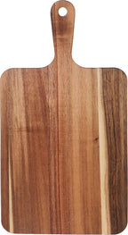 Acacia Wood Cutting Board with Handle, Wooden Cutting Boards, Chopping Board(1, 13.8''L x 7''W)