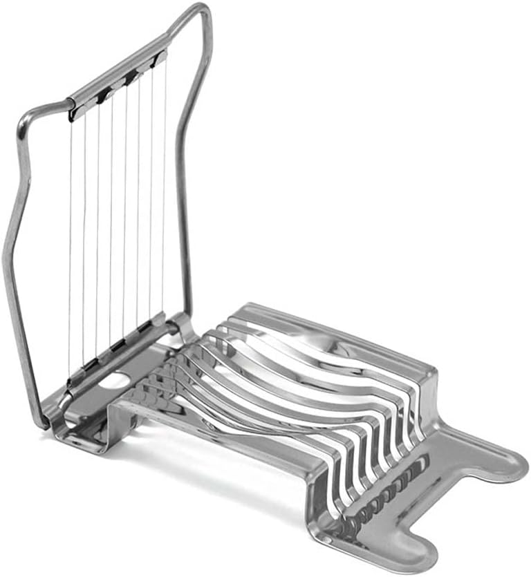 Egg Slicer, Stainless Steel Egg Slicer Cutter, Multipurpose Slicer for Egg Ham Strawberry Banana Soft Fruit
