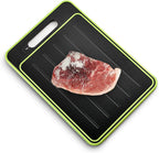 2 in 1 Defrosting Tray, Defrost Cutting Board Double Sided Sharpener