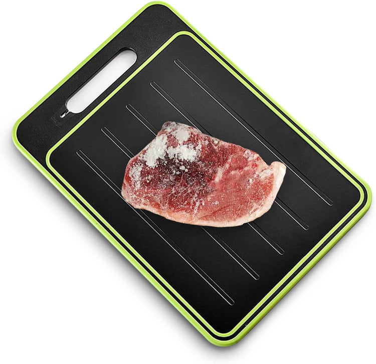 2 in 1 Defrosting Tray, Defrost Cutting Board Double Sided Sharpener - Flavour Fushion Cooking Shop