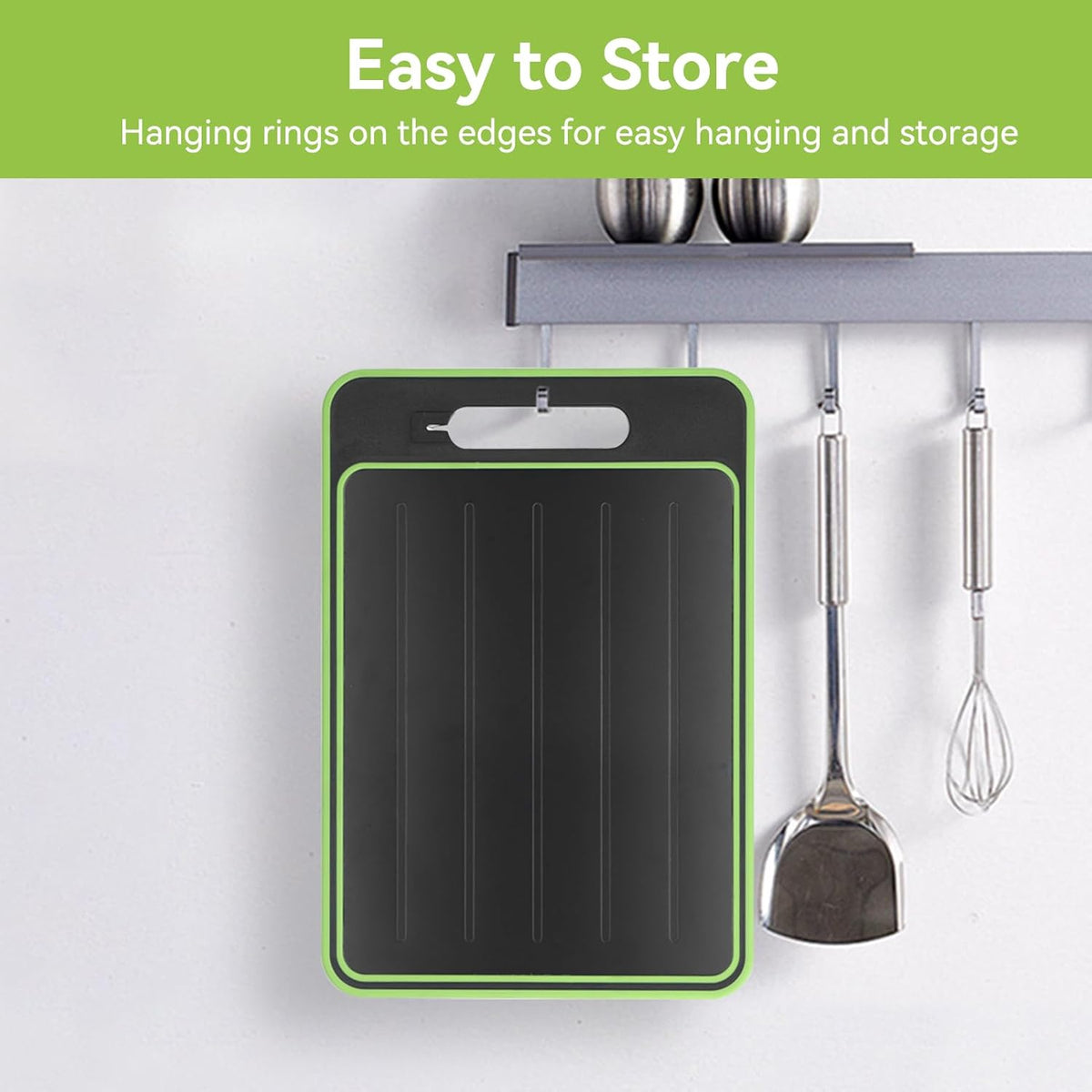 2 in 1 Defrosting Tray, Defrost Cutting Board Double Sided Sharpener - Flavour Fushion Cooking Shop