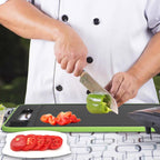 2 in 1 Defrosting Tray, Defrost Cutting Board Double Sided Sharpener