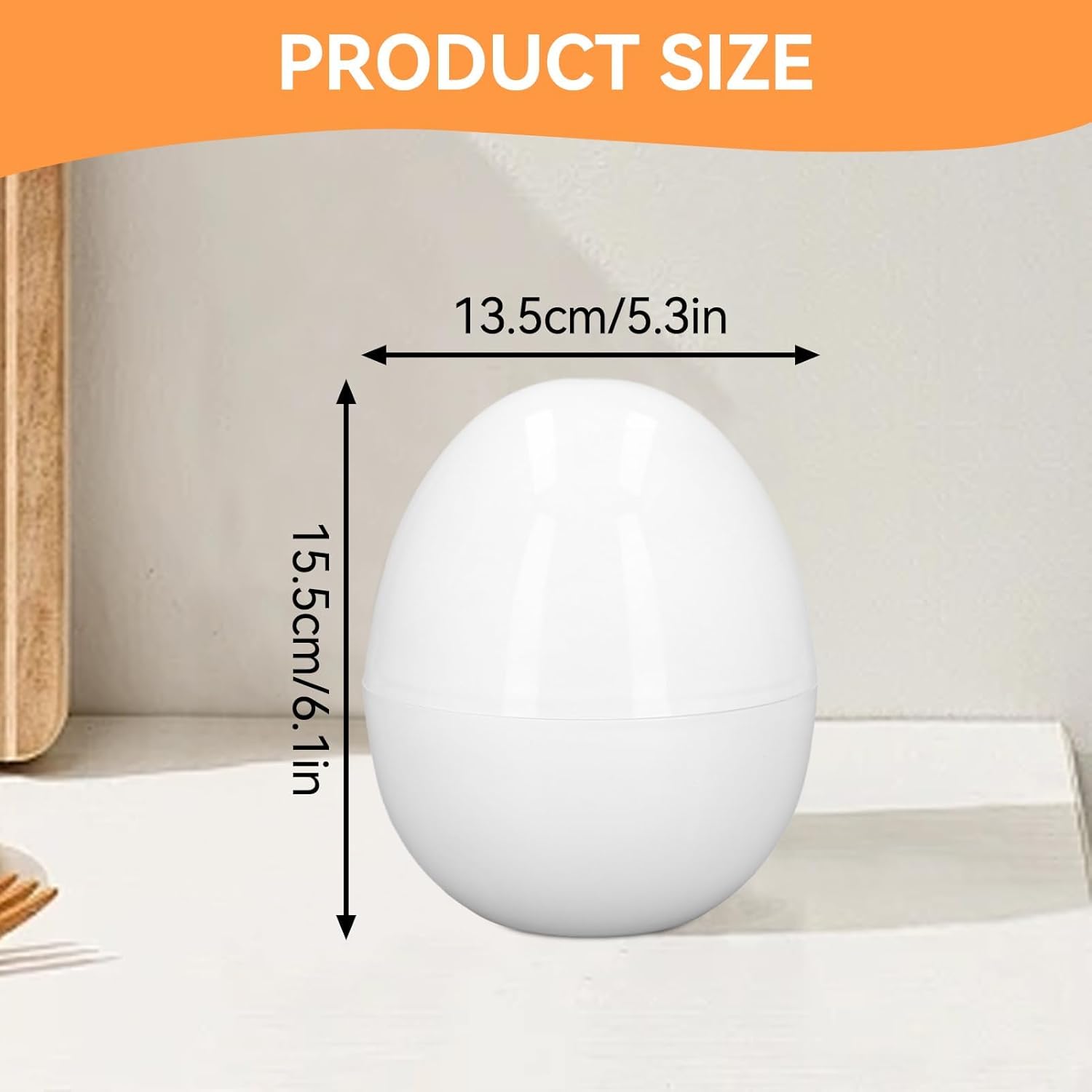 Microwave Egg Cooker, Hard Boiled 4 Capacity Boiler Steamer Poacher Microwavable with Lid for Cooking Kitchen Tools
