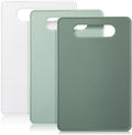 3 Pcs Small Cutting Boards for Small Kitchen, Thin Plastic Cutting Board Set with Easy Grip Handle, Space Saving Colorful Boards for Apartment, RV, Meat, Vegetables