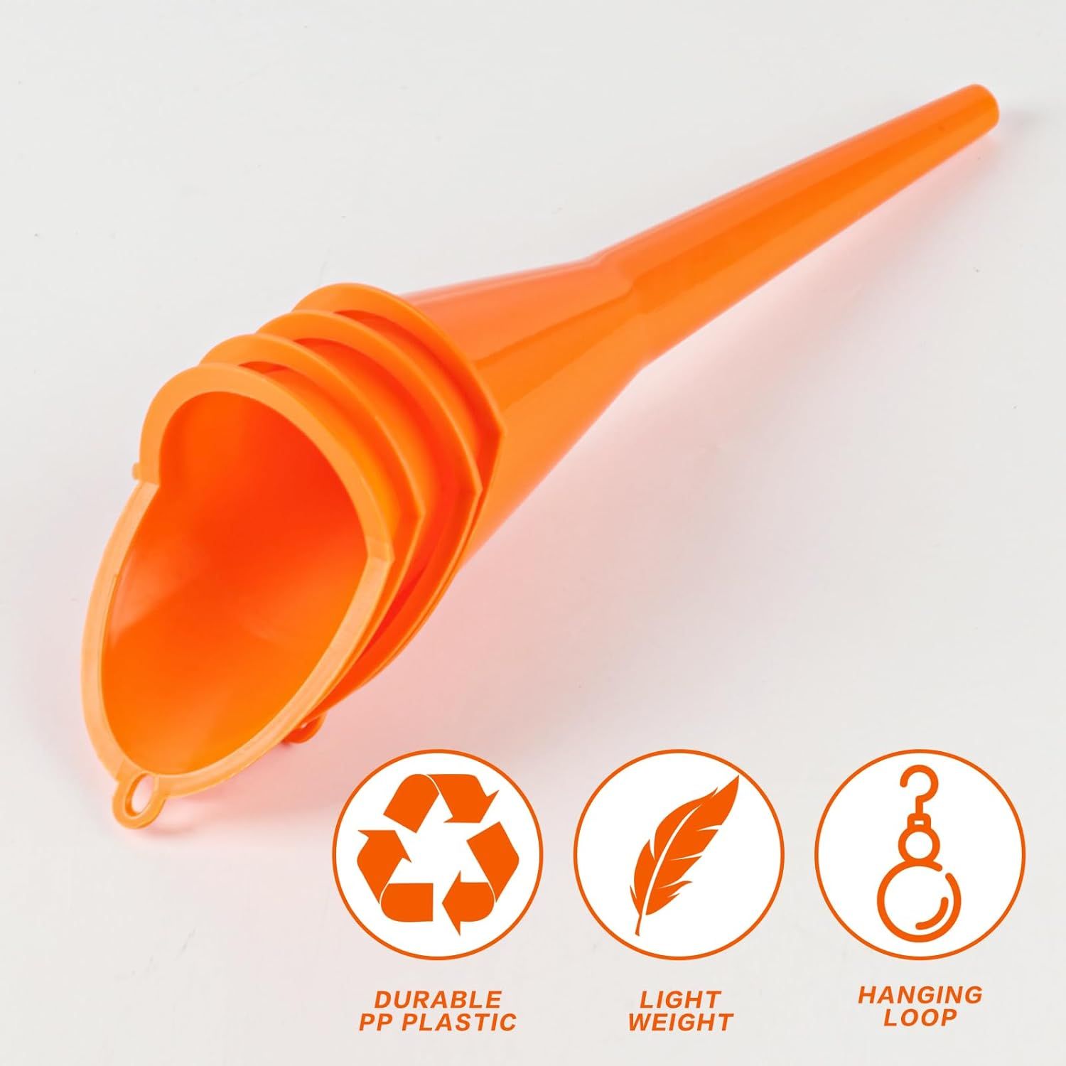 4 Pcs Plastic Long Neck Oil unnel or Change, Multi-unction Long or Transmission luid Automotive unnels, Car Water Diesel uel Kerosene Liquids Engine Oil unnel Set