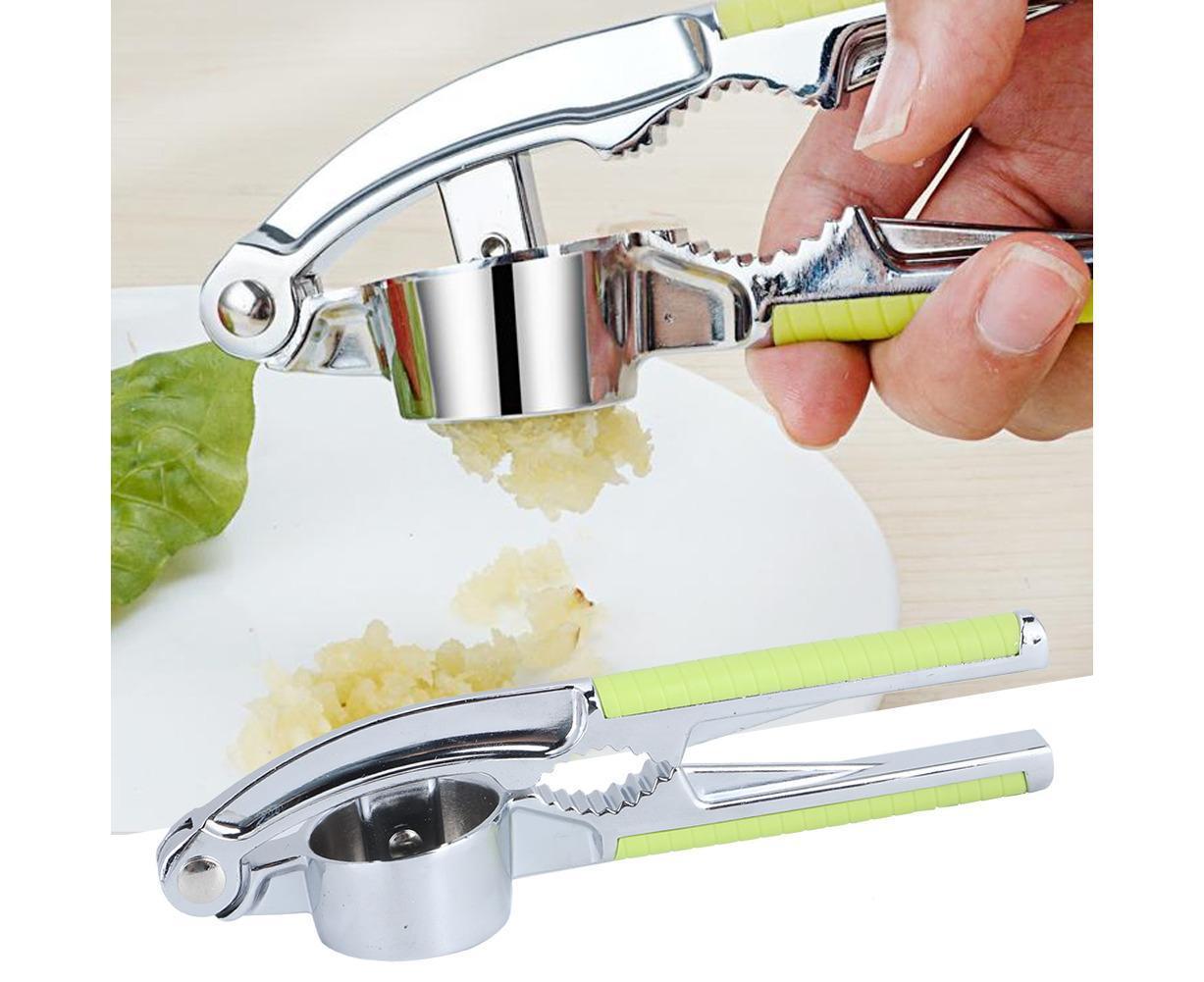 Kitchen Portable Manual Food Garlic Press Grinder Crusher Masher Walnut Cracker for Home Use