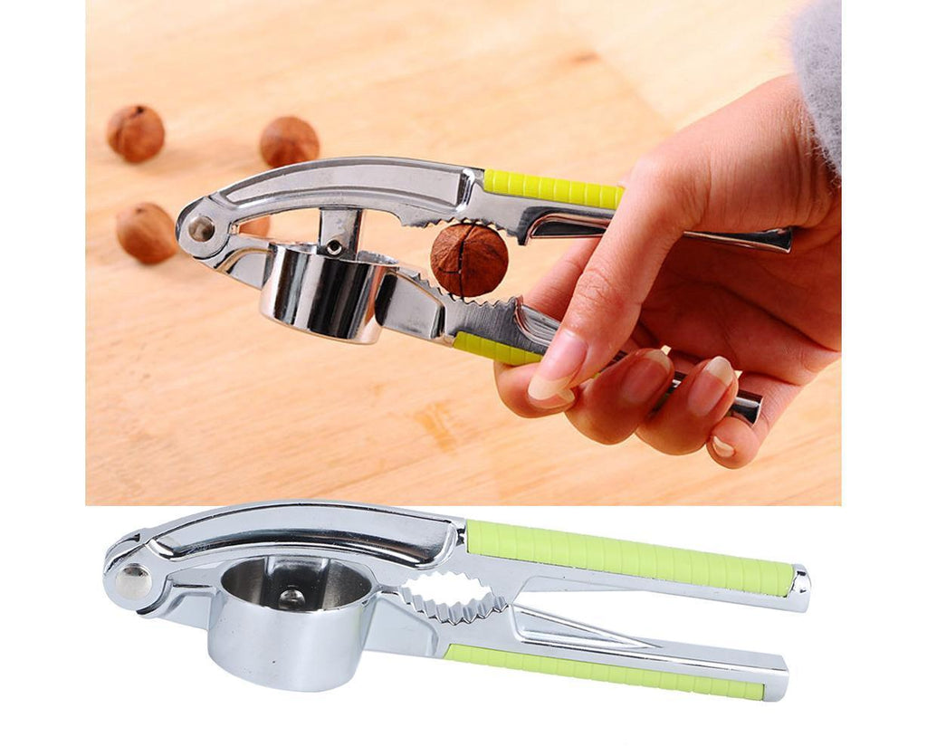 Kitchen Portable Manual Food Garlic Press Grinder Crusher Masher Walnut Cracker for Home Use
