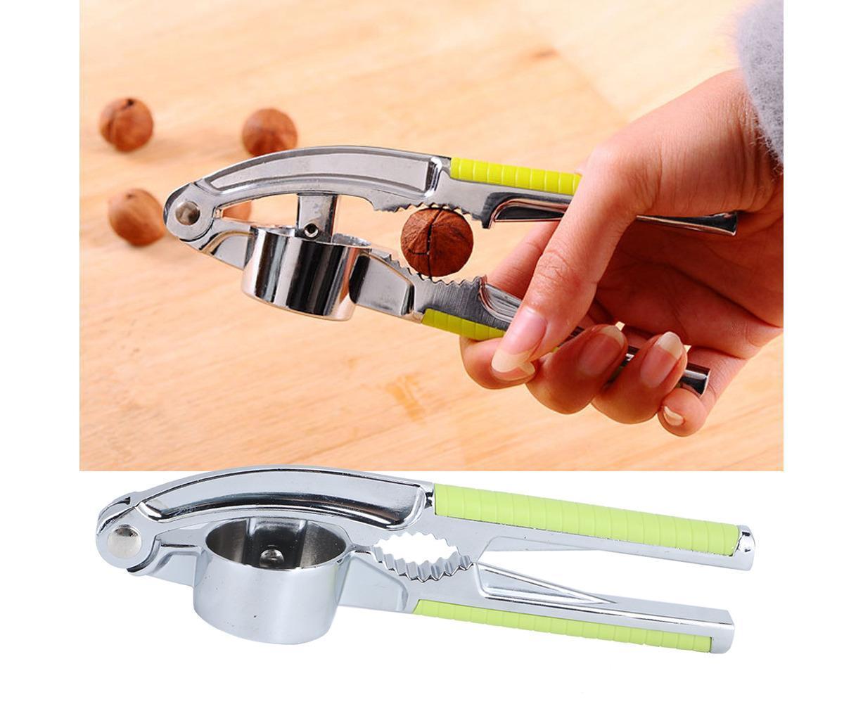 Kitchen Portable Manual Food Garlic Press Grinder Crusher Masher Walnut Cracker for Home Use