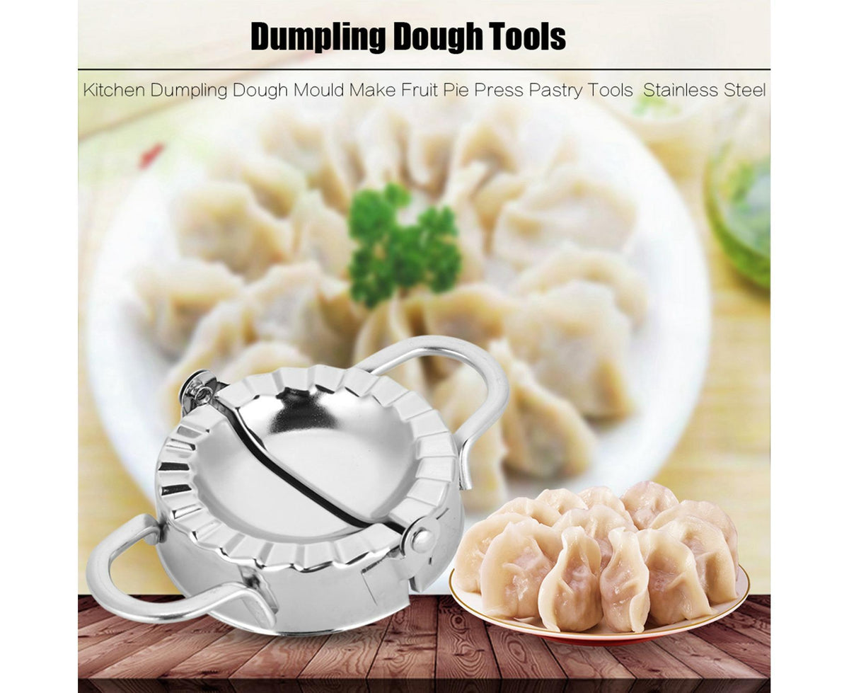 Kitchen Stainless Steel Dumpling Dough Mould Make Fruit Pie Press Pastry Tools(Large Size) - Flavour Fushion Cooking Shop