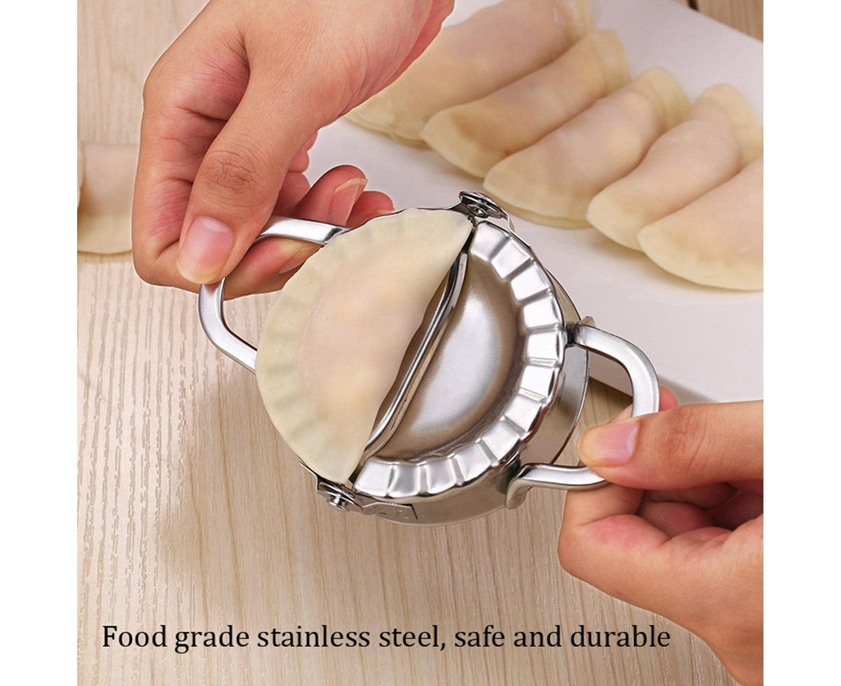 Kitchen Stainless Steel Dumpling Dough Mould Make Fruit Pie Press Pastry Tools(Large Size) - Flavour Fushion Cooking Shop