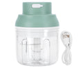 Mini Vegetable Cutter 250ml Electric Garlic Masher Crusher Grinder Kitchen AccessoryGreen
