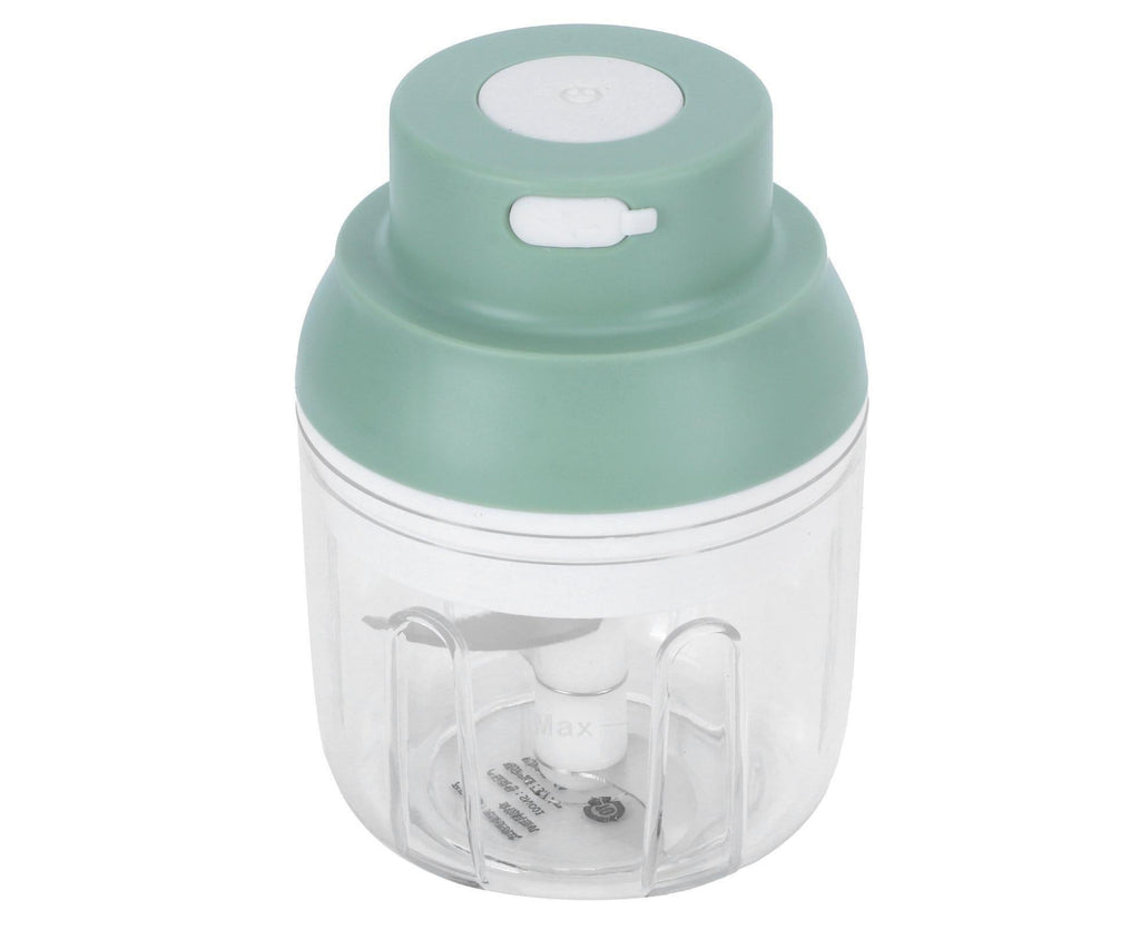 Mini Vegetable Cutter 250ml Electric Garlic Masher Crusher Grinder Kitchen AccessoryGreen