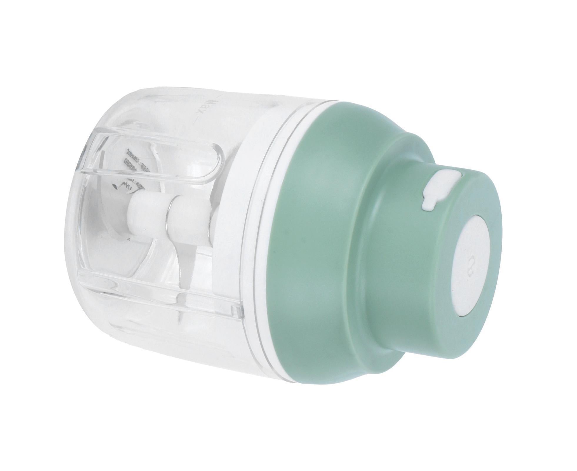 Mini Vegetable Cutter 250ml Electric Garlic Masher Crusher Grinder Kitchen AccessoryGreen