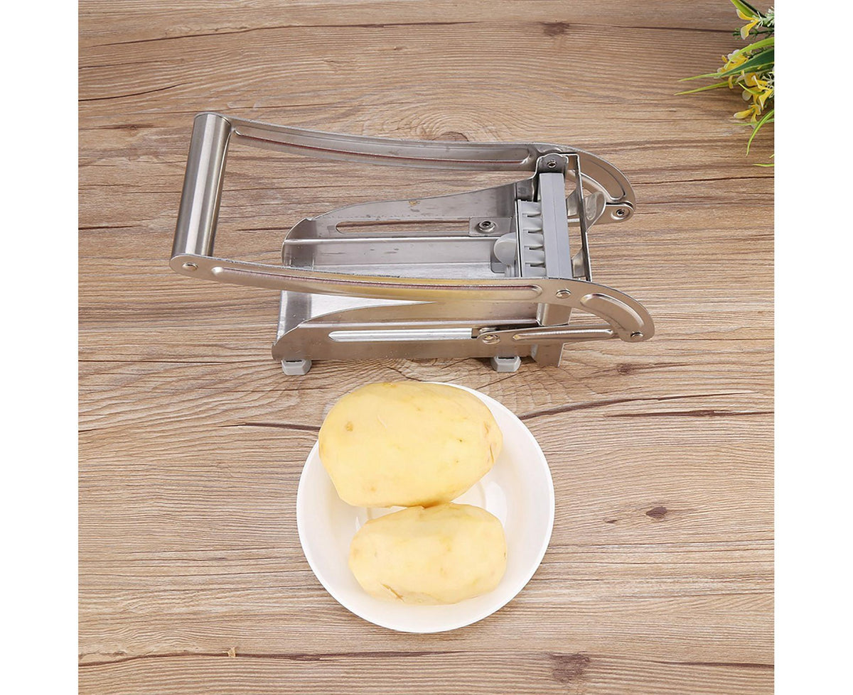 Stainless Steel French Fries Cutter Potato Chipper Chopper Maker - Flavour Fushion Cooking Shop
