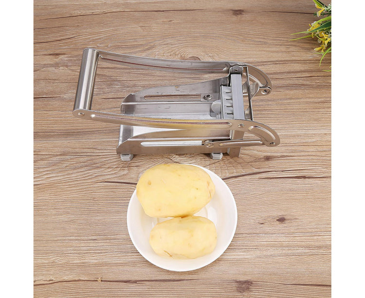 Stainless Steel French Fries Cutter Potato Chipper Chopper Maker - Flavour Fushion Cooking Shop