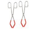 2pcs Labs Beaker Tongs Rust Prevention Strong Grip Rubber Coated Ends Chemical Beaker Tongs for 50mL To 2000mL Beakers Labware