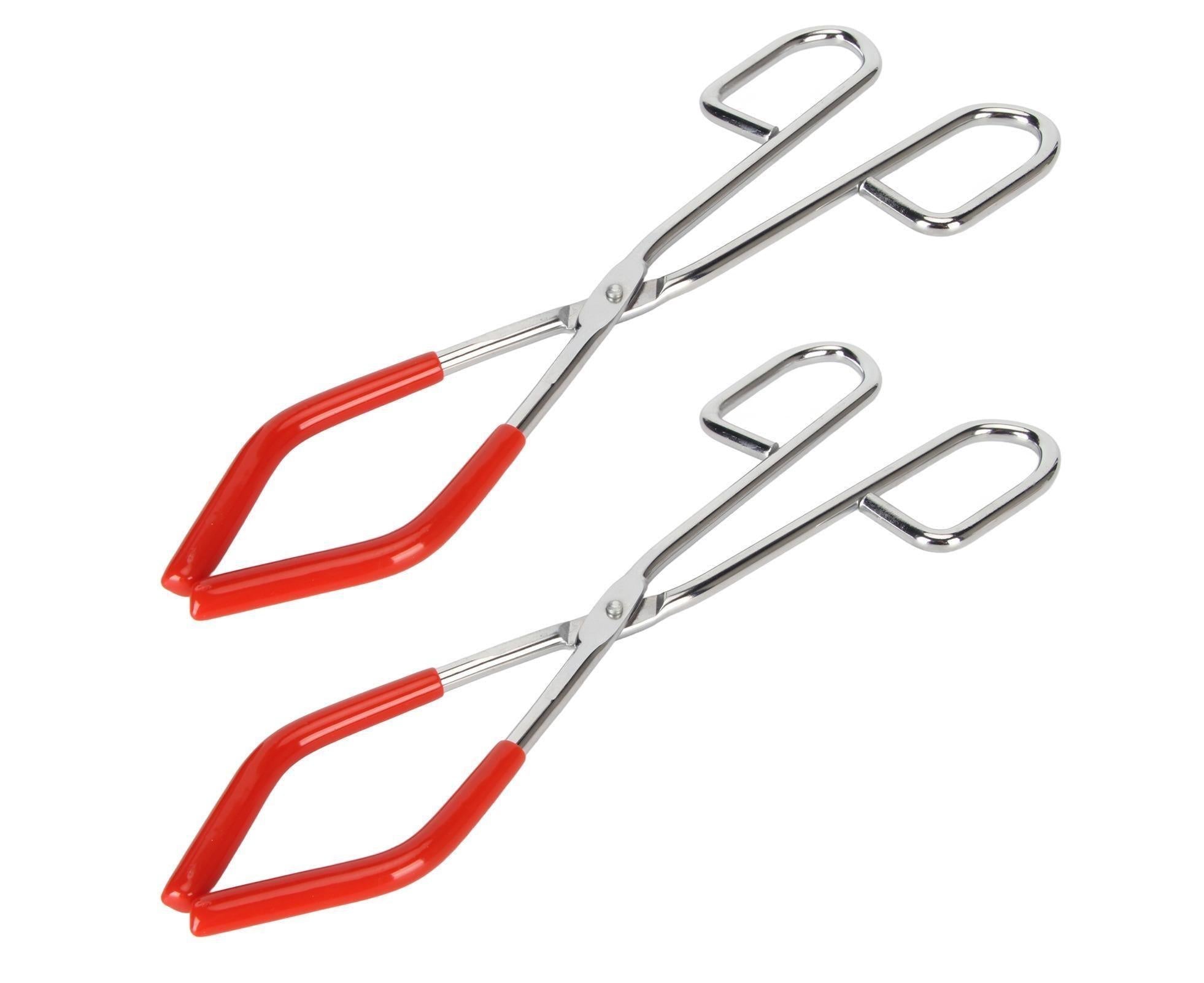 2pcs Labs Beaker Tongs Rust Prevention Strong Grip Rubber Coated Ends Chemical Beaker Tongs for 50mL To 2000mL Beakers Labware