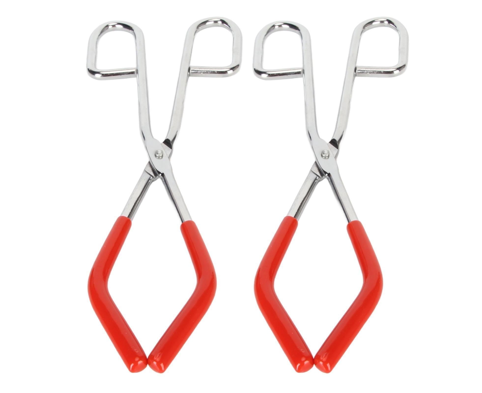 2pcs Labs Beaker Tongs Rust Prevention Strong Grip Rubber Coated Ends Chemical Beaker Tongs for 50mL To 2000mL Beakers Labware