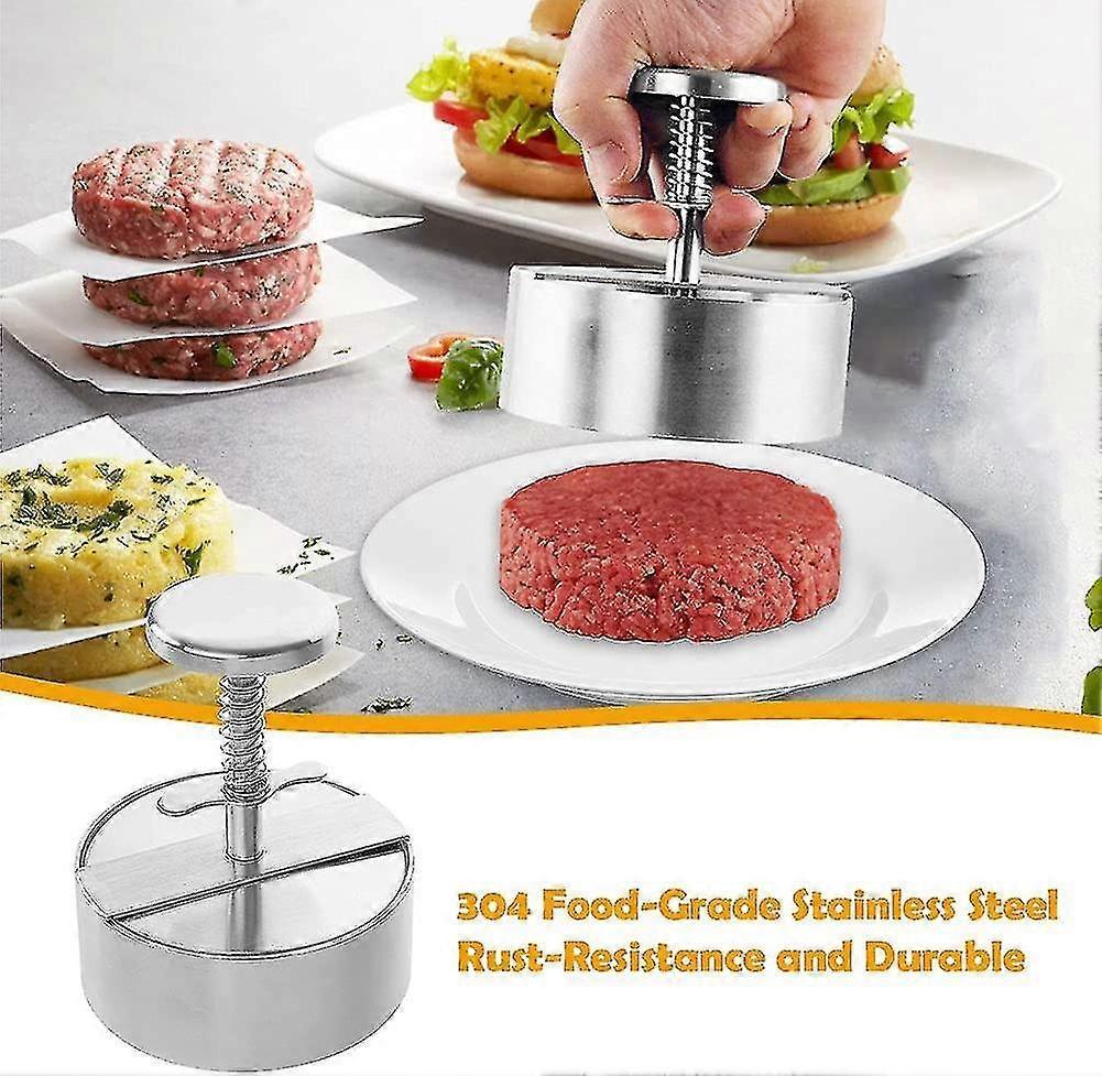 Stainless Steel Burger Mold Grill Kitchen