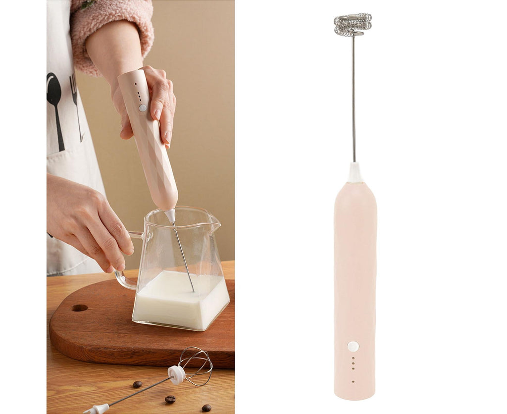 Small Household Egg Beater, Mini Multifunctional Handheld Electric Blender, Foam Maker, Whisk, Cordless for Milk & Coffee