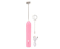 Small Household Egg Beater, Mini Multifunctional Handheld Electric Stirrer, Foam Maker, Whisk, Cordless Milk & Coffee Foamer, Pink