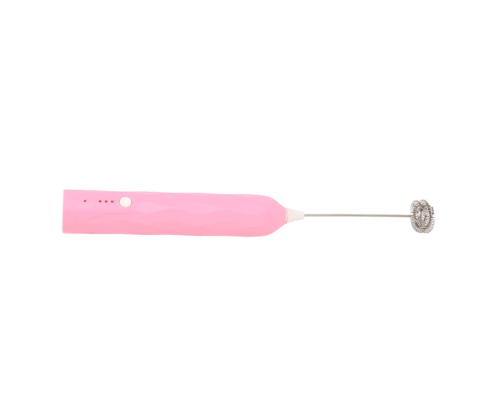 Small Household Egg Beater, Mini Multifunctional Handheld Electric Stirrer, Foam Maker, Whisk, Cordless Milk & Coffee Foamer, Pink