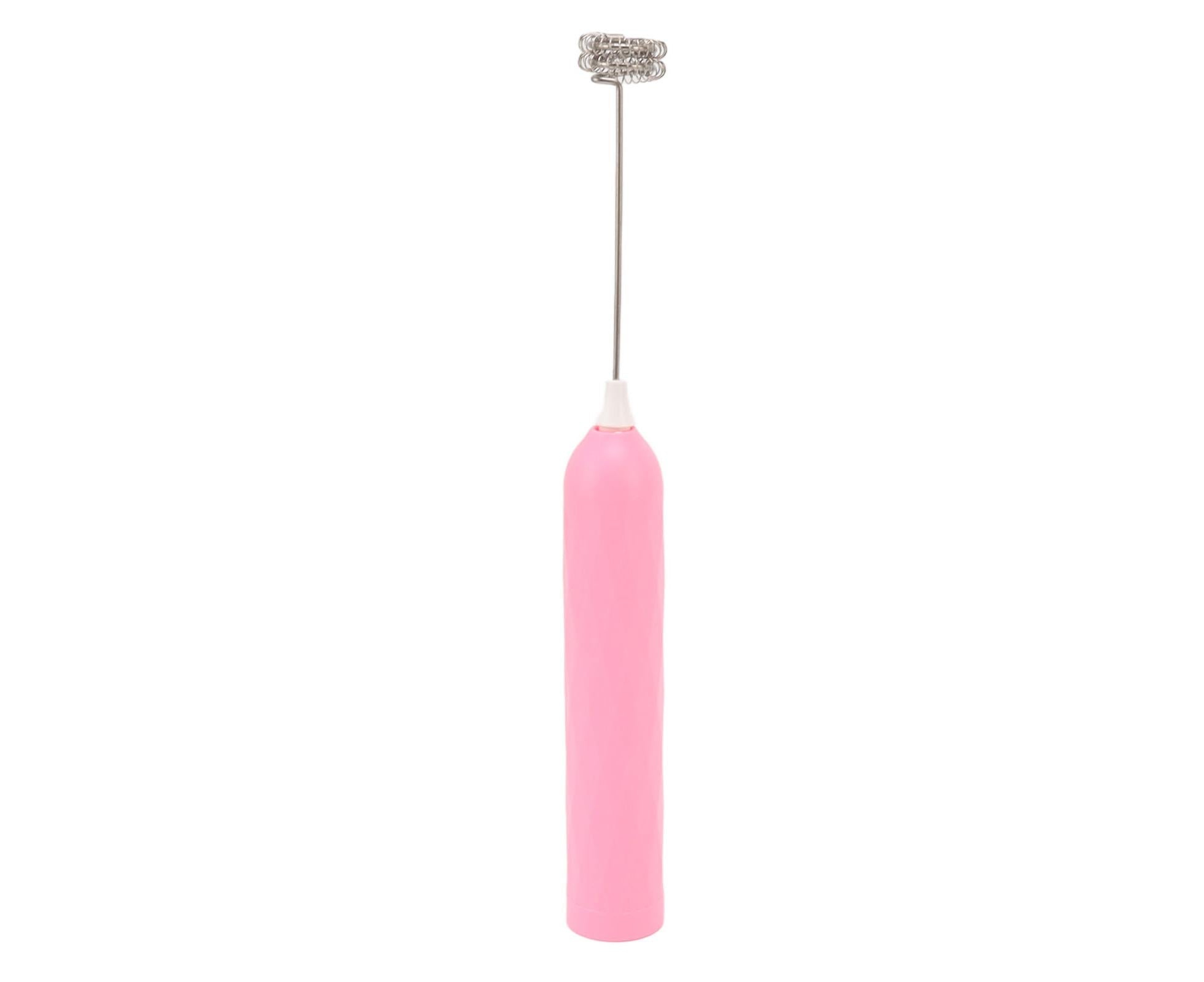 Small Household Egg Beater, Mini Multifunctional Handheld Electric Stirrer, Foam Maker, Whisk, Cordless Milk & Coffee Foamer, Pink