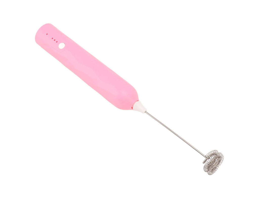 Small Household Egg Beater, Mini Multifunctional Handheld Electric Stirrer, Foam Maker, Whisk, Cordless Milk & Coffee Foamer, Pink