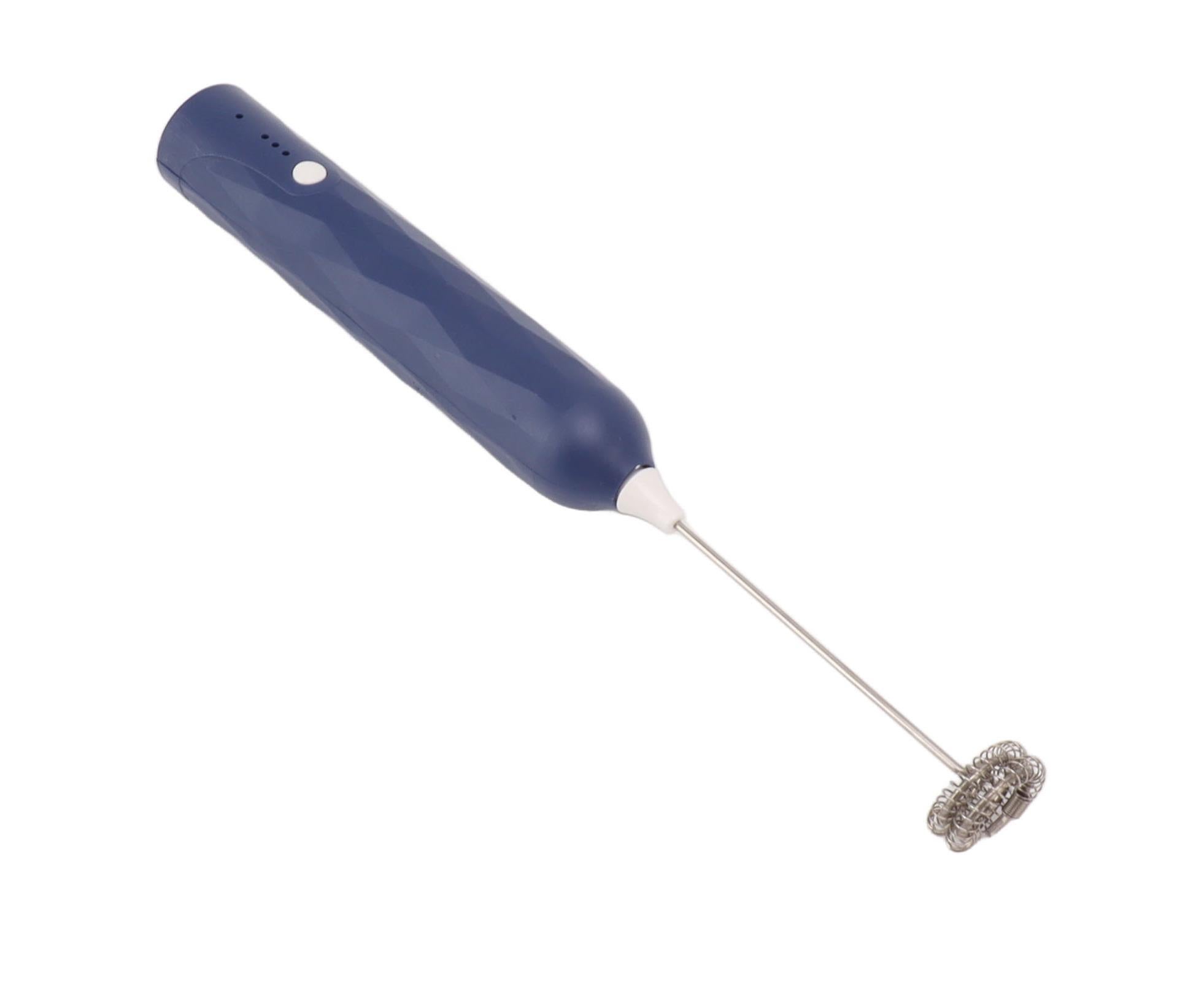 Small Household Egg Beater, Mini Multifunctional Handheld Electric Stirrer, Foam Maker, Whisk, Cordless Milk & Coffee Foamer, Blue