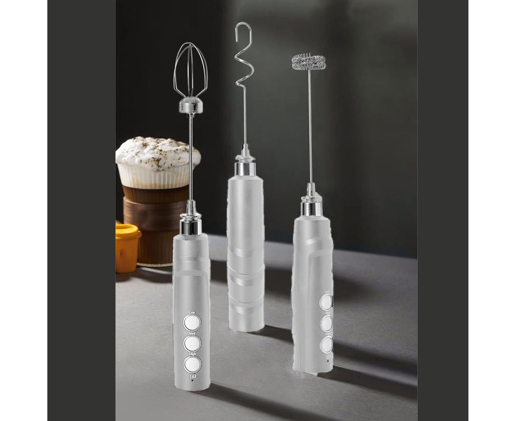 Handheld Milk Frother, Powerful High-Speed USB Rechargeable, Whisk Drink Mixer for Coffee, Matcha & Hot Chocolate