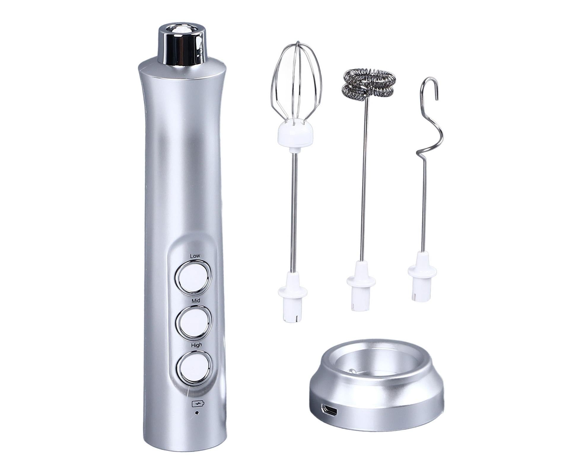 Handheld Milk Frother, Powerful High-Speed USB Rechargeable, Whisk Drink Mixer for Coffee, Matcha & Hot Chocolate