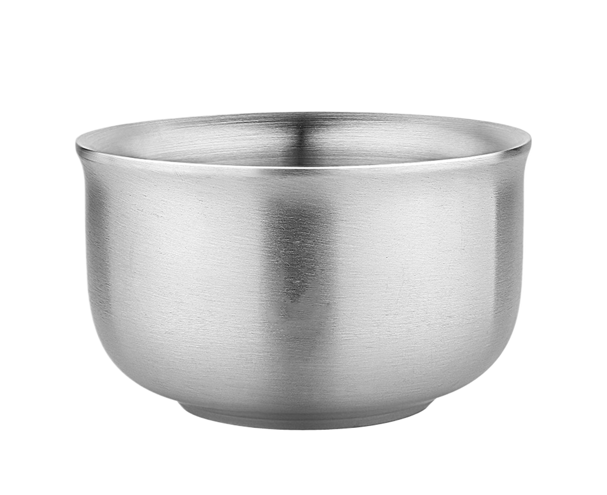 Stainless Steel Double Wall Insulated Round Rice Soup Bowl Kitchen Tableware-12.5cm - Flavour Fushion Cooking Shop