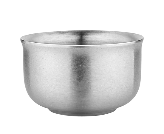 Stainless Steel Double Wall Insulated Round Rice Soup Bowl Kitchen Tableware-12.5cm - Flavour Fushion Cooking Shop