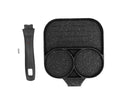 3-in-1 Non-Stick Egg Frying Pan, Fried Egg, Steak & Sausage Cooker