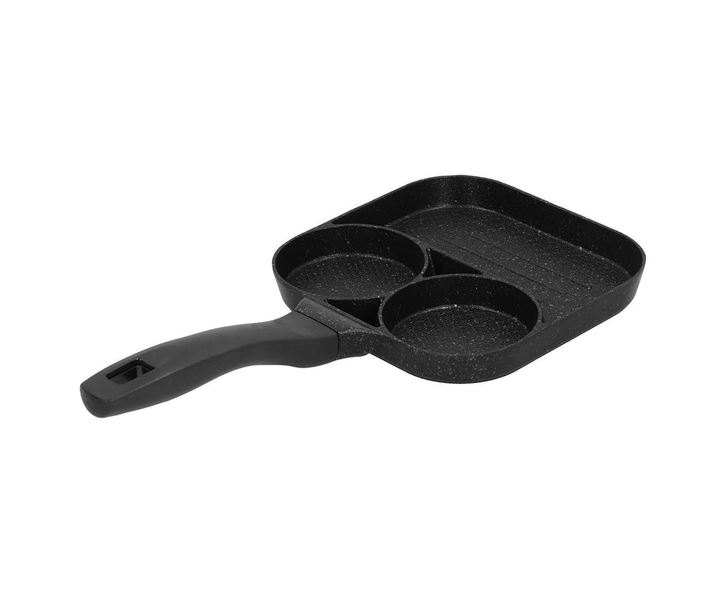 3-in-1 Non-Stick Egg Frying Pan, Fried Egg, Steak & Sausage Cooker
