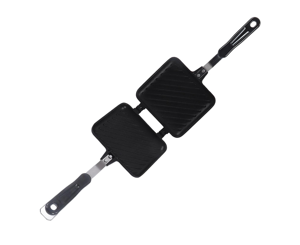 Sandwich Pan, Double-Sided Non-Stick Breakfast Frying Pan, Flat Bottom Panini Maker