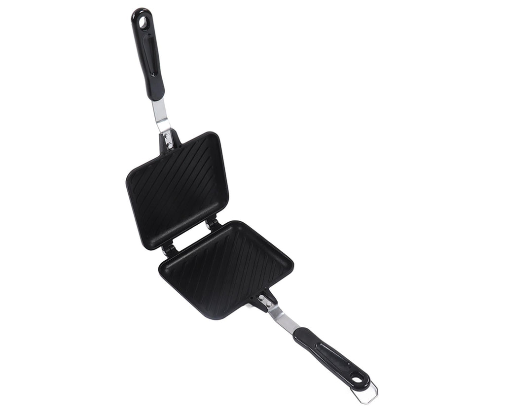 Sandwich Pan, Double-Sided Non-Stick Breakfast Frying Pan, Flat Bottom Panini Maker