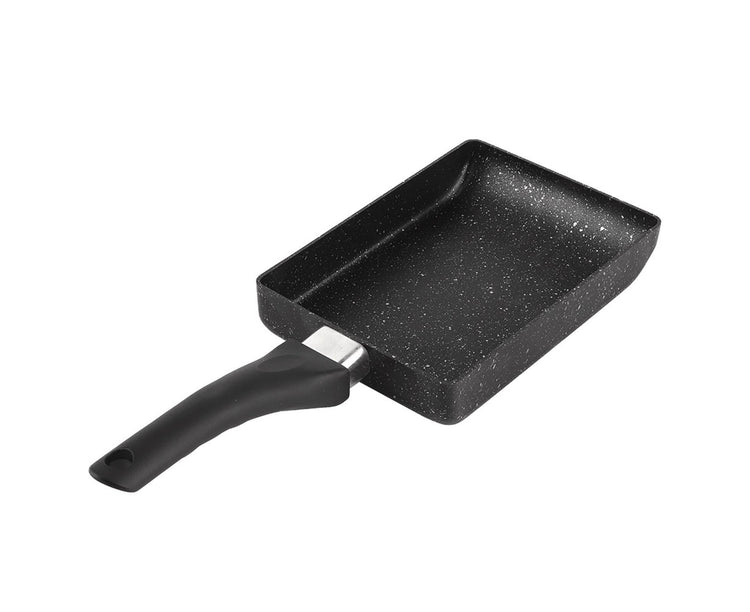 Tamagoyaki Rectangular Non-Stick Saucepan, Black Plastic Handle Omelet Frying Pan - Flavour Fushion Cooking Shop