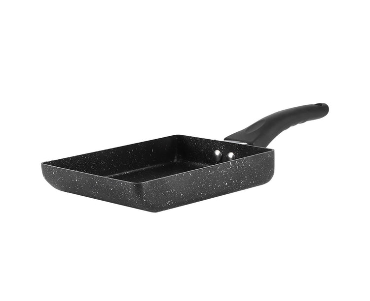 Tamagoyaki Rectangular Non-Stick Saucepan, Black Plastic Handle Omelet Frying Pan - Flavour Fushion Cooking Shop