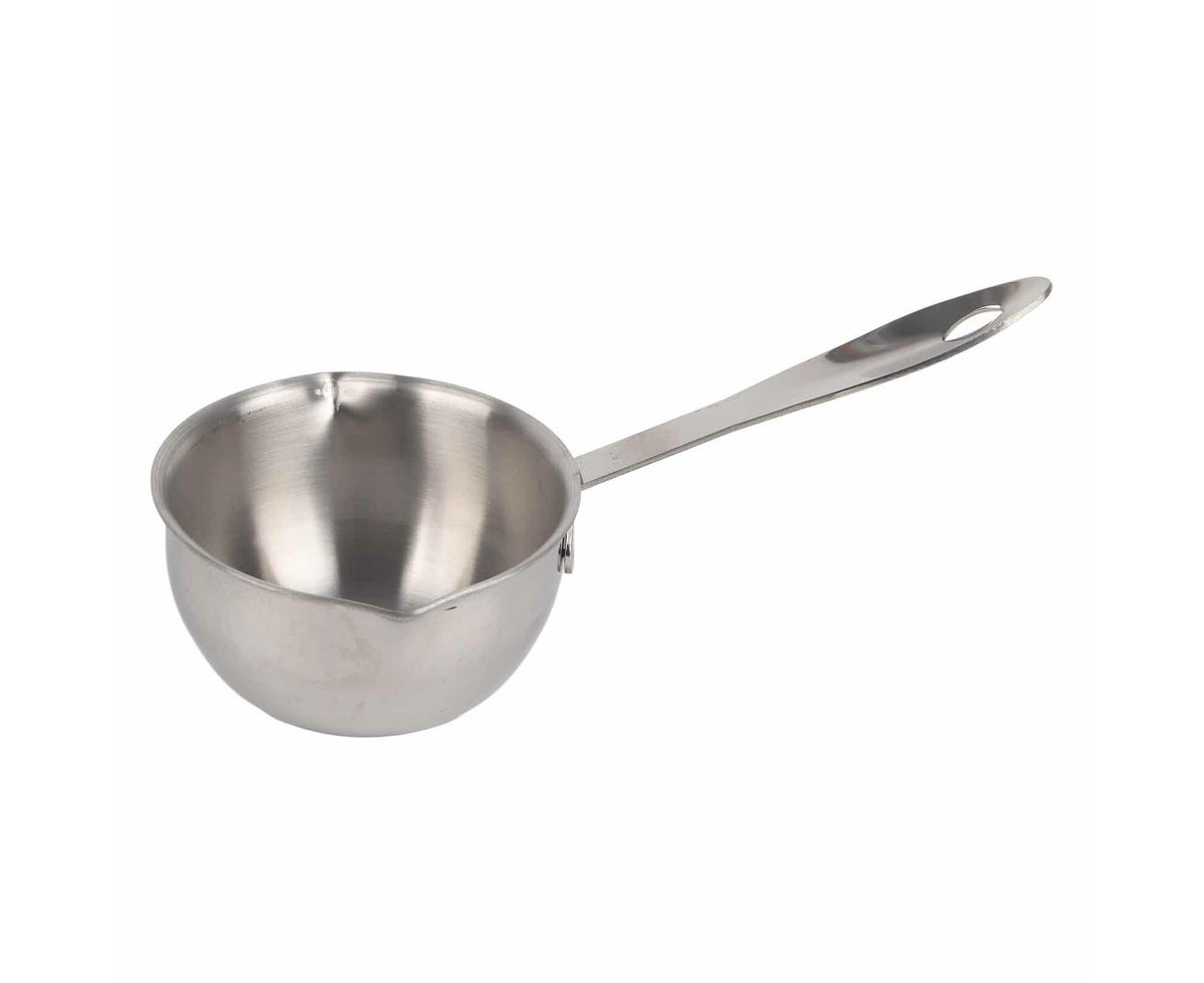 Butter Warmer Pot, Flat Induction Bottom Stainless Steel Mini Hot Milk Saucepan, 150ml - Flavour Fushion Cooking Shop