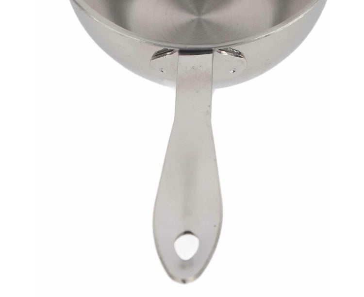 Butter Warmer Pot, Flat Induction Bottom Stainless Steel Mini Hot Milk Saucepan, 150ml - Flavour Fushion Cooking Shop